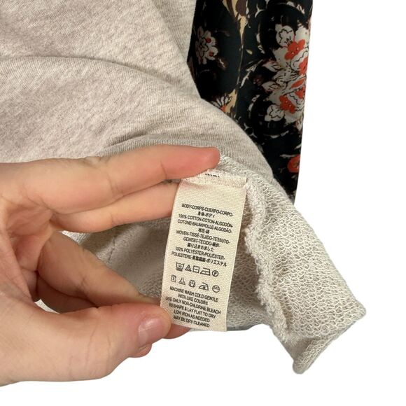 Free People Vintage Affair Pullover Sweater Ivory Patchwork Boho Womens Medium - Picture 6 of 8